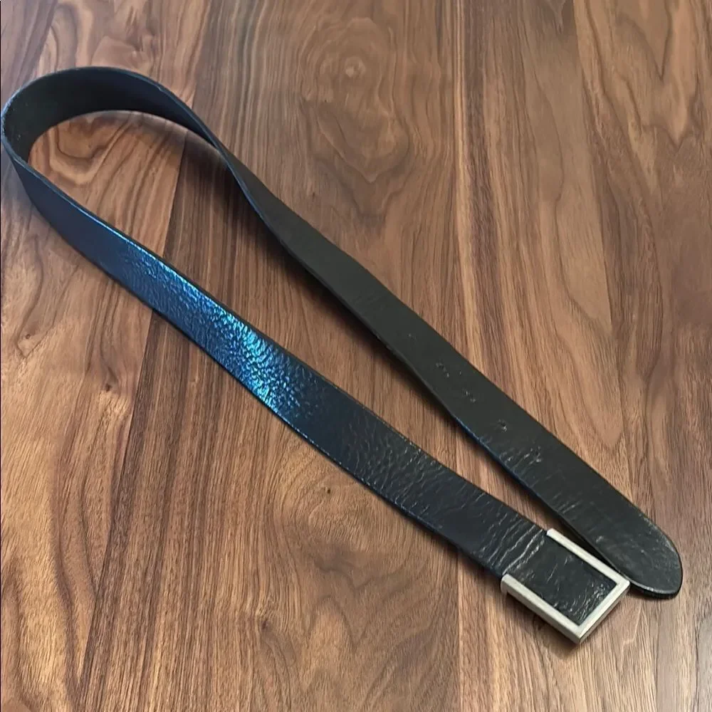 Express Men's Black Leather Belt - 38